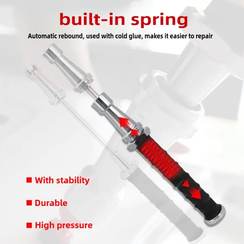 27-38CM Built-In Spring Telescopic Small Pull Hammer Car Dent Repair Sliding Hammer Mini Anti-Skating Hail Pull Hammer Tool