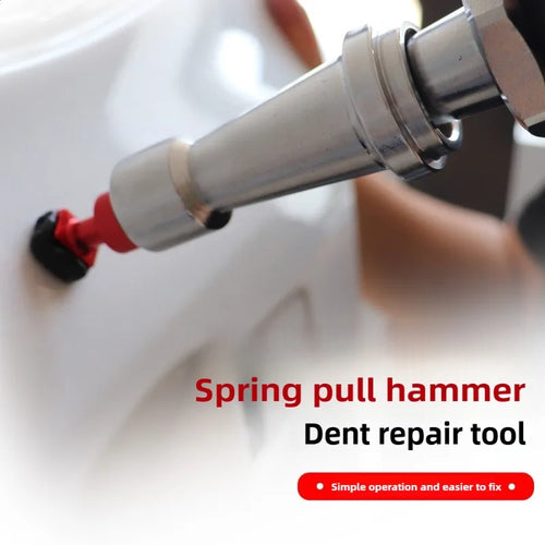 27-38CM Built-In Spring Telescopic Small Pull Hammer Car Dent Repair Sliding Hammer Mini Anti-Skating Hail Pull Hammer Tool